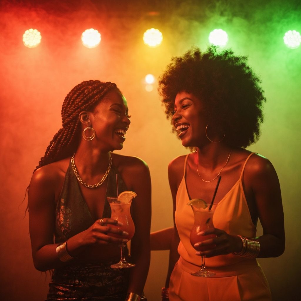 Two women laughing together at the lounge bar